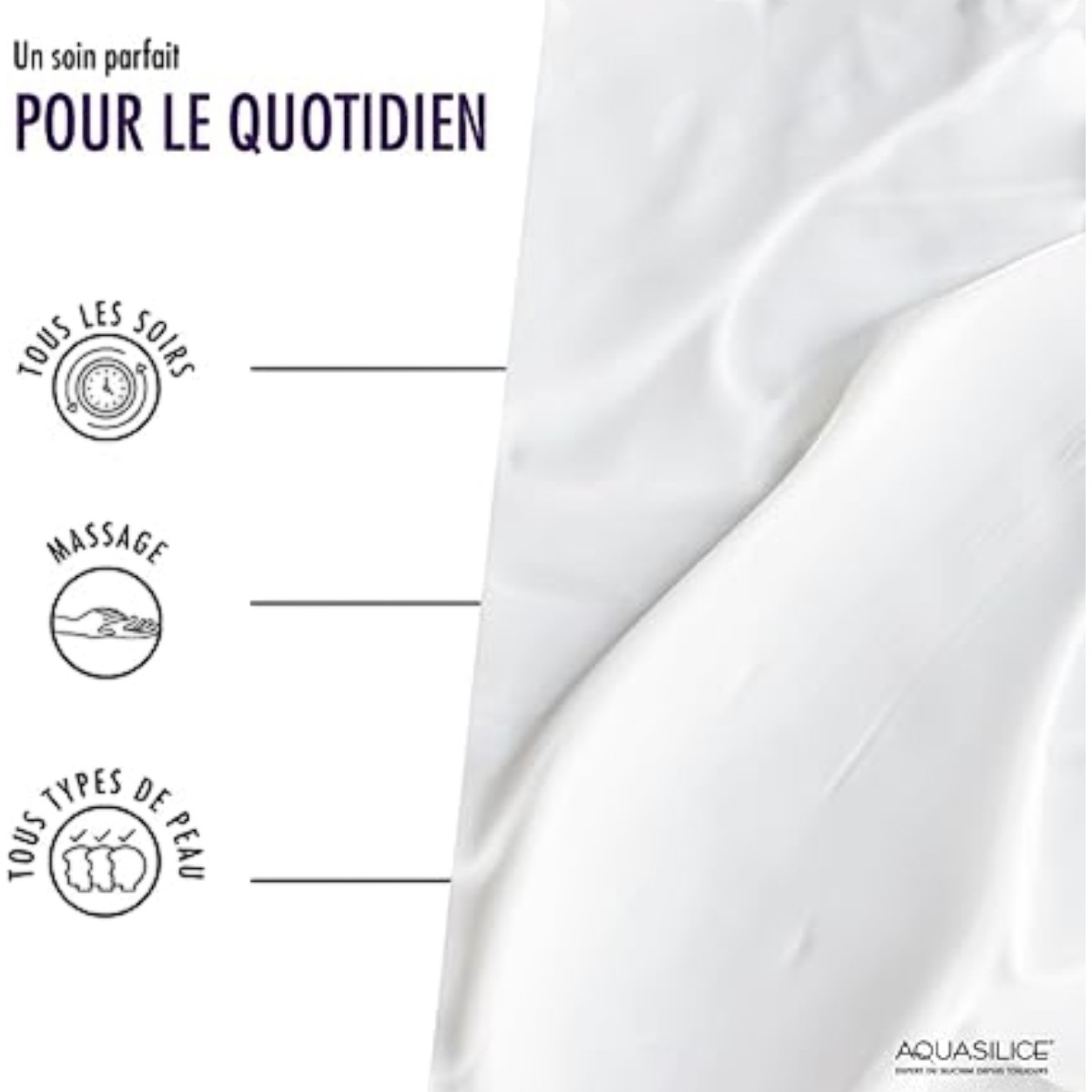 Crème de nuit Aquasilice Dermsil Hyaluronic – tube 50 ml