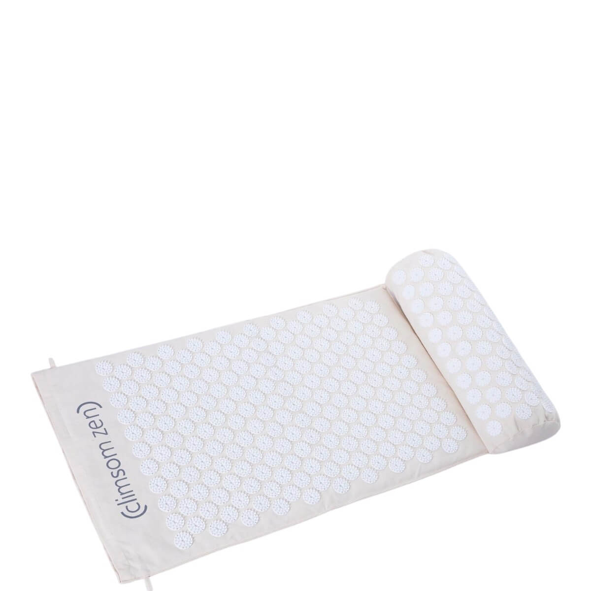 Tapis d’acupression Climsom Zen et son coussin assorti à picots blancs