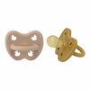 Lot de 2 Tétines Hevea planet rondes 3-36 mois caoutchouc naturel Golden Honey and Tan Beige_3 to 36 Months_Side View