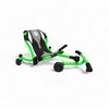 Ezyroller Spinner X vert en vue avant, montrant la barre avant, le siège ergonomique et les roues 360°.