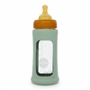 biberon-en-verre-borosilicate-hevea-col-large-250-ml-avec-manchon-caoutchouc-naturel-seafoam-blue
