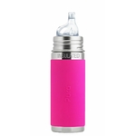 gourde pura Isotherme avec embout bec 260ml -6m+ - rose