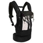 Porte-bébé Physiocarrier Noir poche Anthracite - JPMBB - ouvert-min