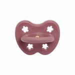 sucette bébé Hevea Planet ronde - 3 - 36  mois - caoutchouc naturel - rose wood