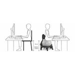 chaise de bureau tonic chair confort gris