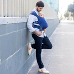 Boba Bliss noir - porte bébé naissance - bleu marine 9