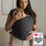 boba bliss porte bébé naissance - charcoal 2