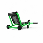 Ezyroller Classic vert – vue arrière avec cadre robuste et siège en toile noire