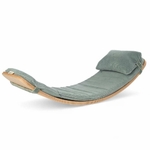 Matelas et oreiller Wobbel Deck Original Soft Sea en velours côtelé sur une planche