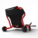 gros-plan-sur-la-roue-avant-et-le-frein-du-ezyroller-pro-x-rouge