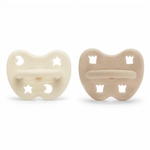 Lot de 2 Tétines Hevea milky white - sand
