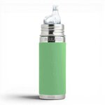 Biberon Isotherme Évolutif Pura Kiki 260 ml – Acier Inoxydable et Bec Silicone - vert