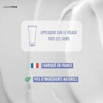 Application crème de nuit acide hyaluronique Aquasilice – tous les soirs, fabriquée en France, 94% naturelle