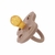 tétine Hevea Planet ronde - 3 - 36  mois - caoutchouc naturel - tan beige
