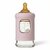 Biberon en verre borosilicaté Hevea 250 ml powder pink avec tétine, bouchon et manchon en caoutchouc naturel
