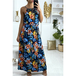 robe longue bleu marine 3