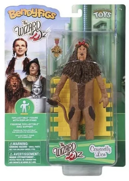 Le Magicien d'Oz - Bendyfigs : Figurine Le lion peureux