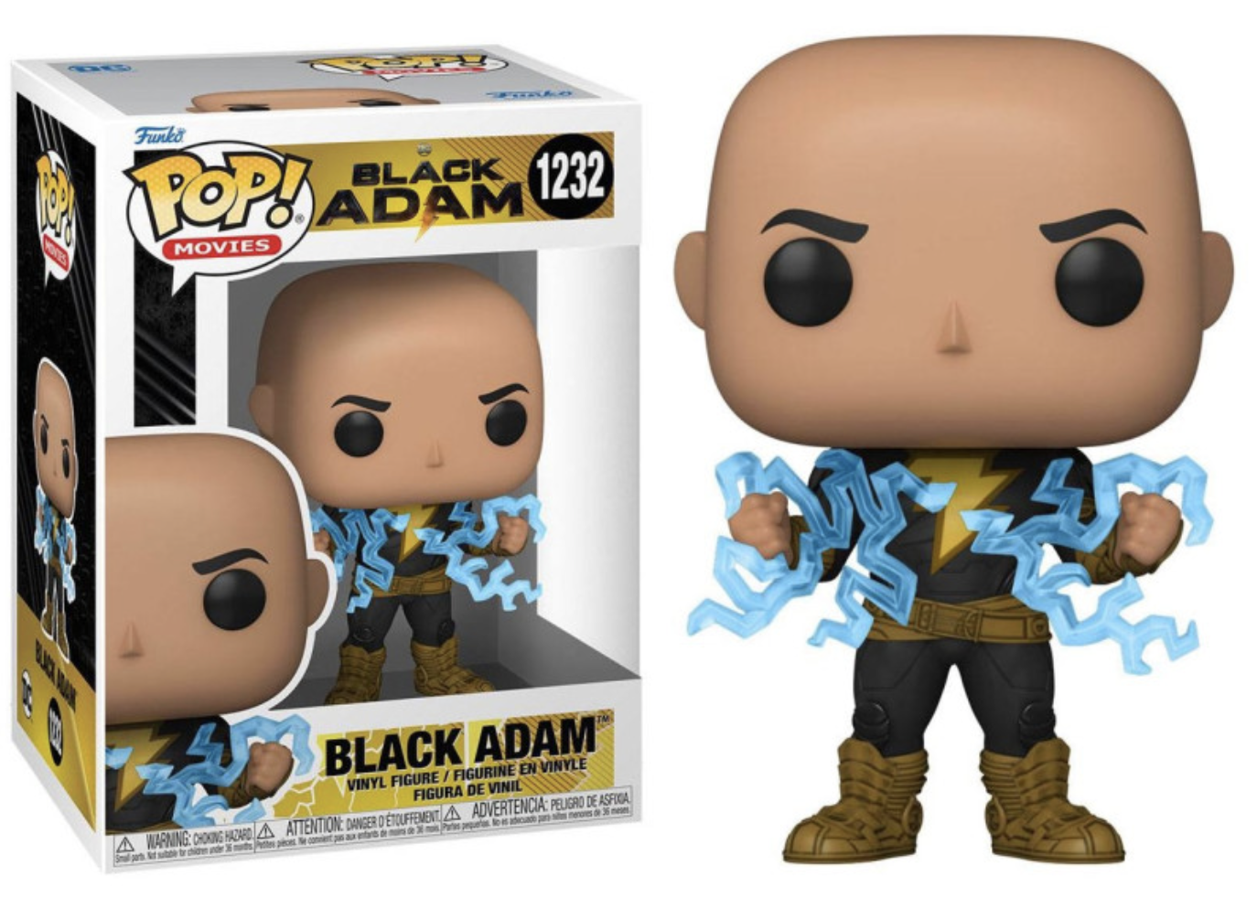 Black Adam - Bobble Head Funko Pop N°1232 : Black Adam