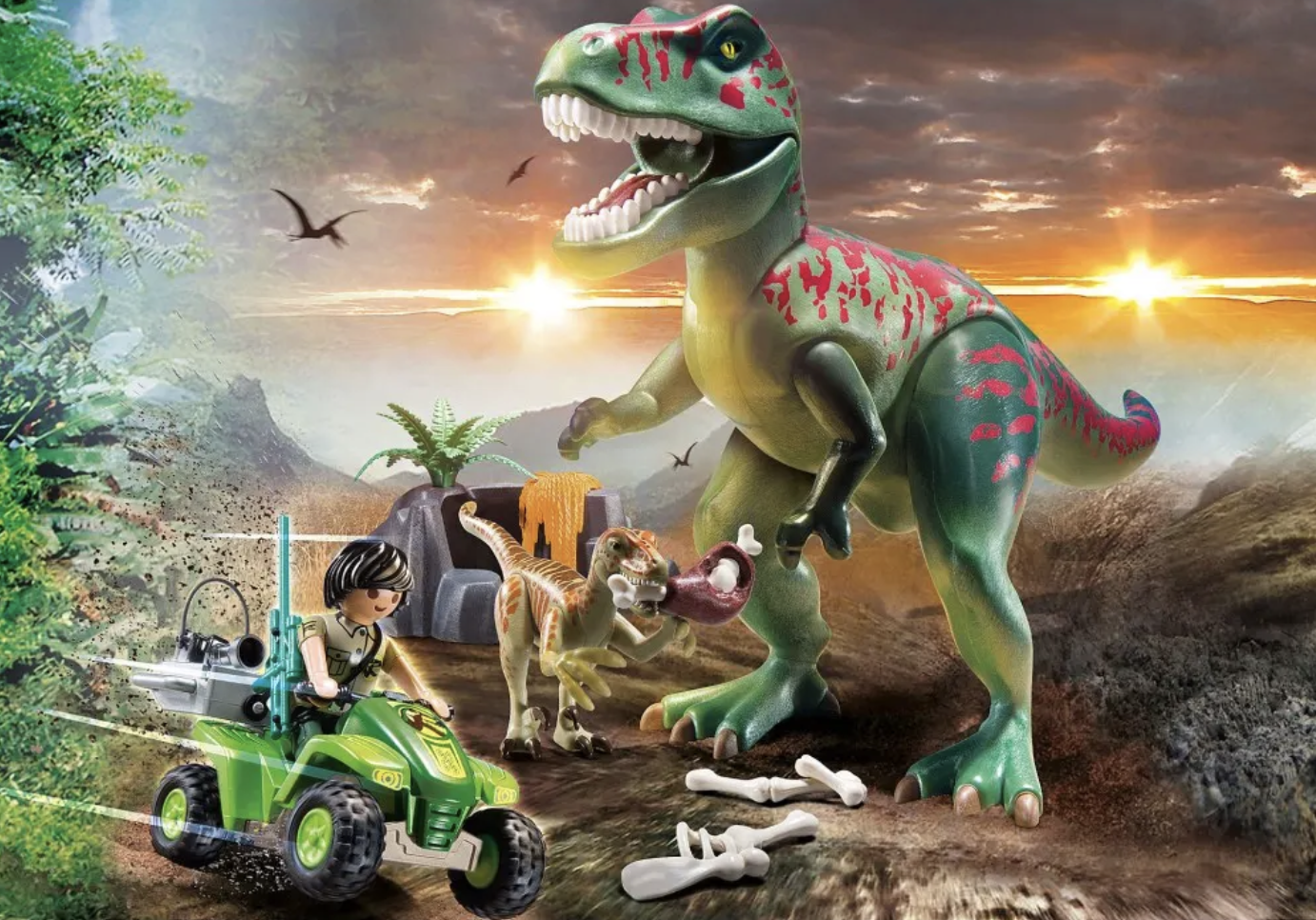 Playmobil - Figurines L'attaque du T-Rex