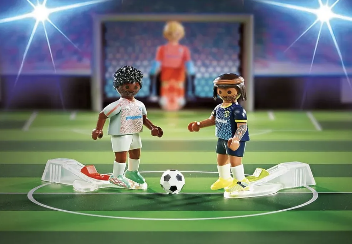 Playmobil - Figurines : Terrain de football