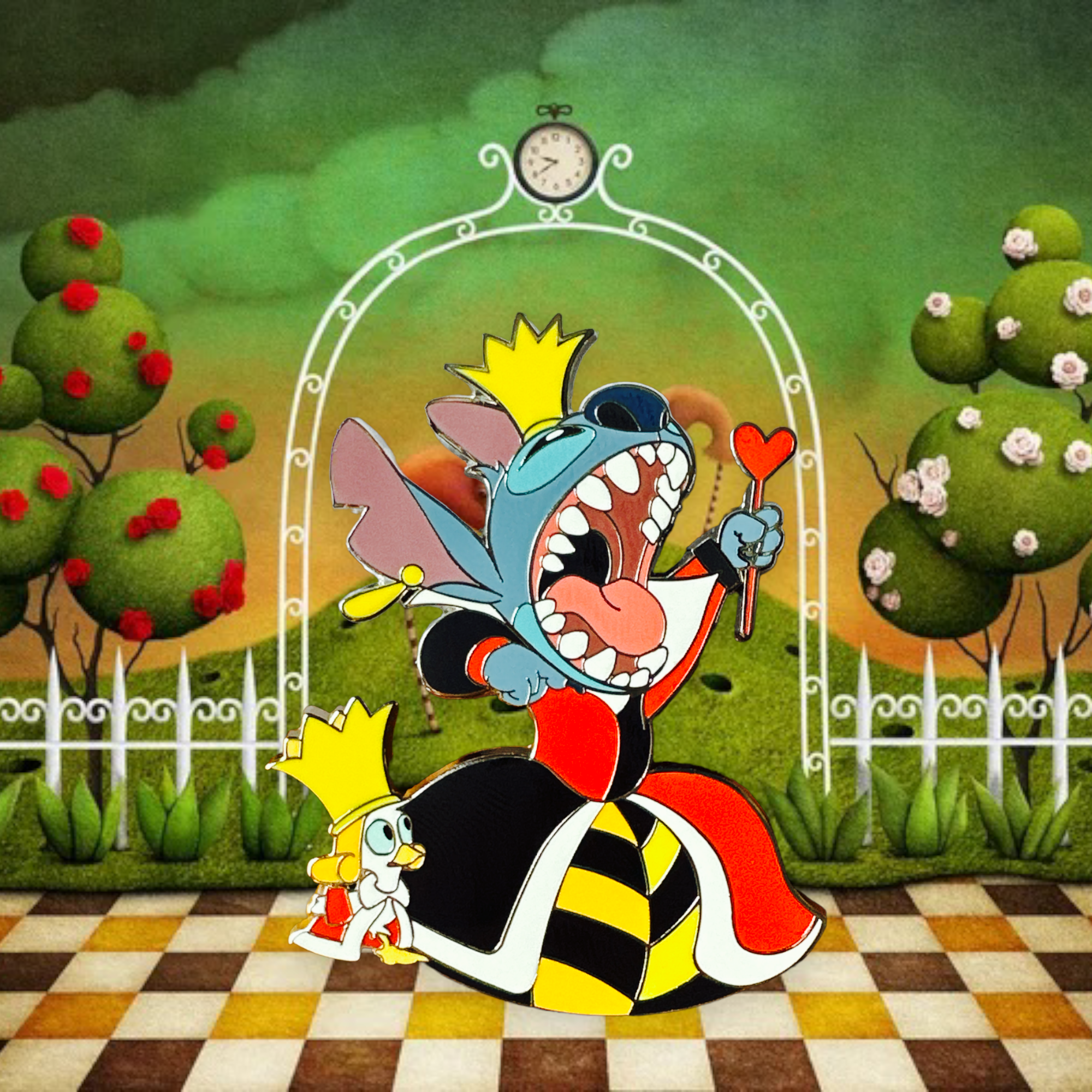 Disney - Lilo et Stitch : Pin\'s Reine de coeur OE