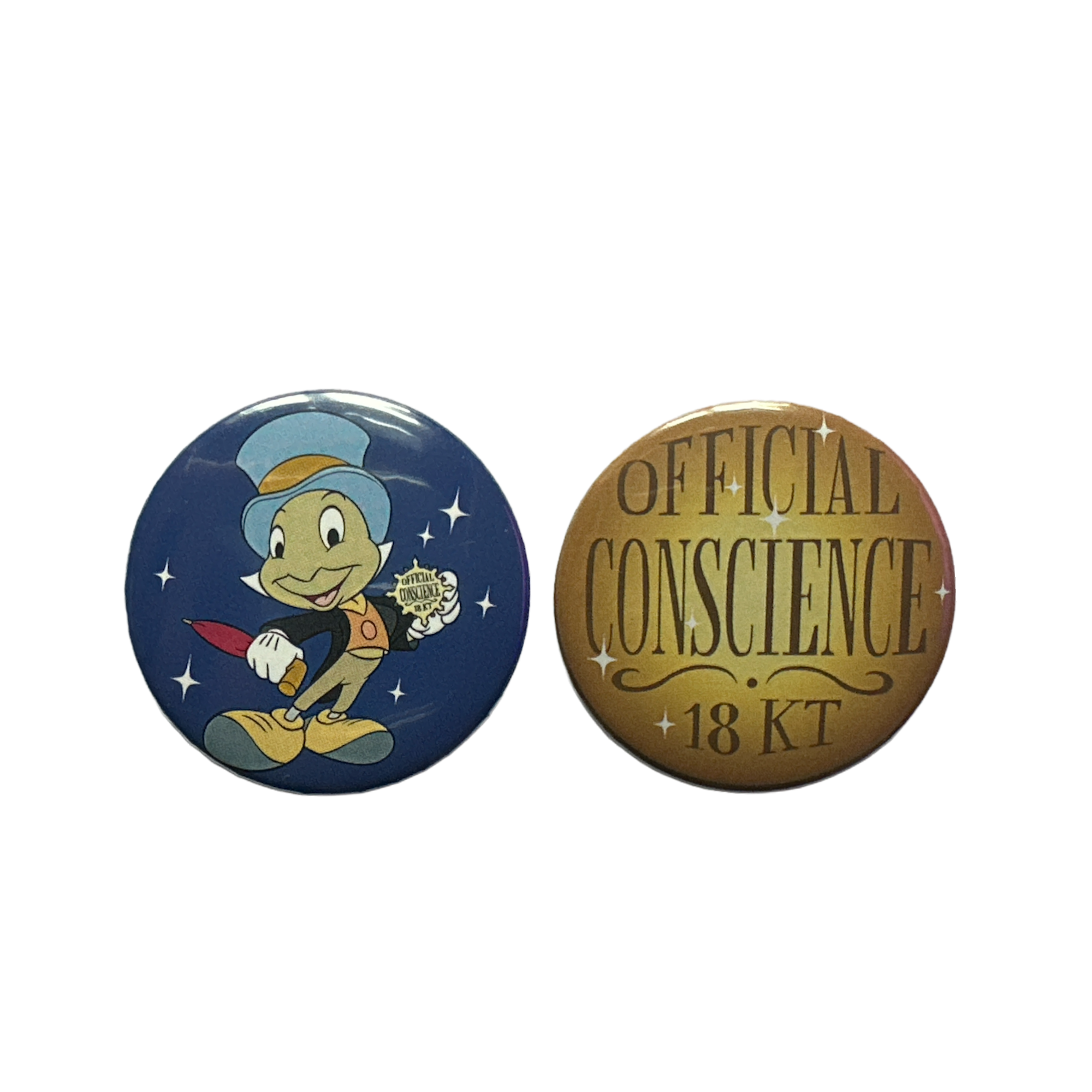 Disney - Pinocchio : Lot de 2 badges le palais des goodies