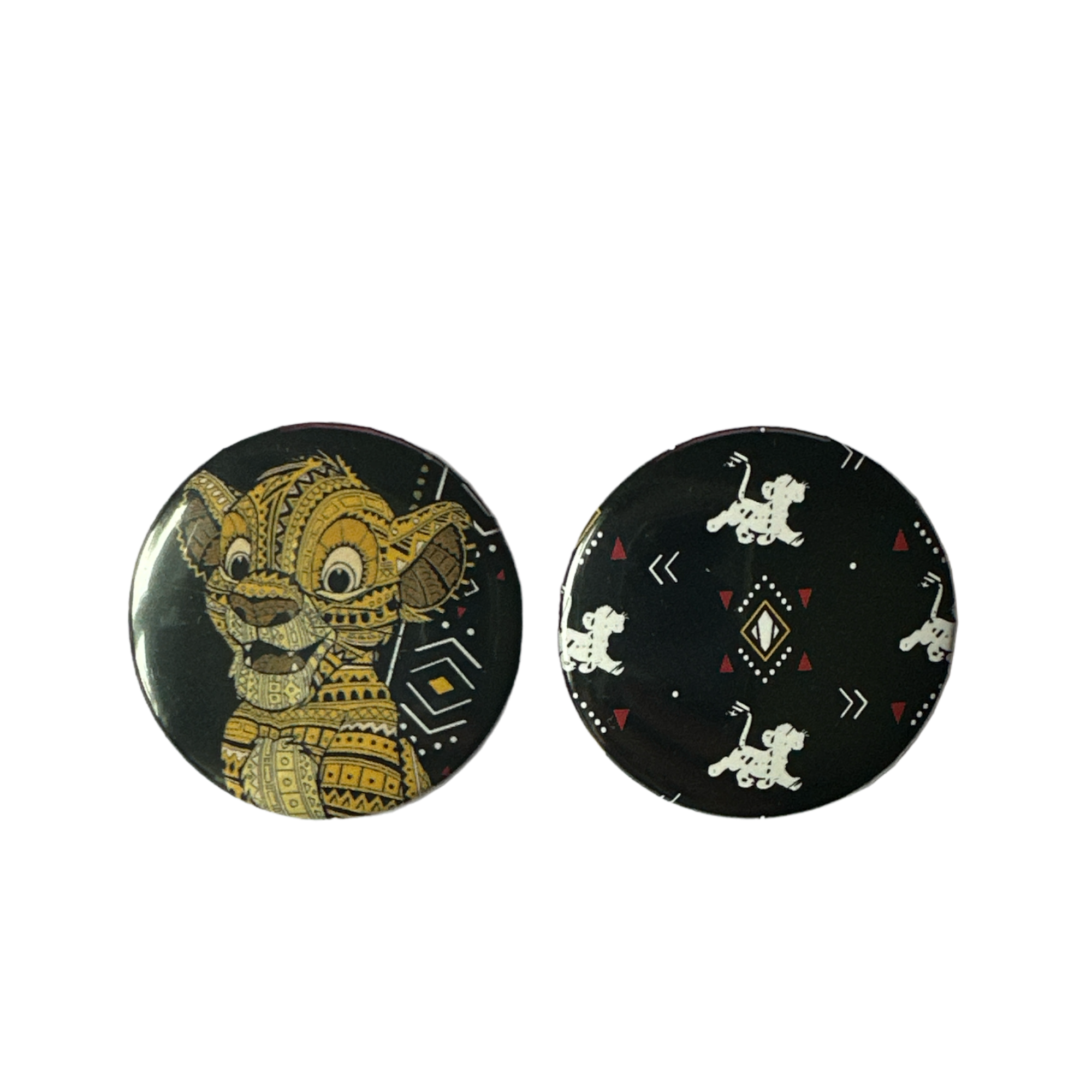 Disney - Le roi lion : Lot de 2 badges LSF