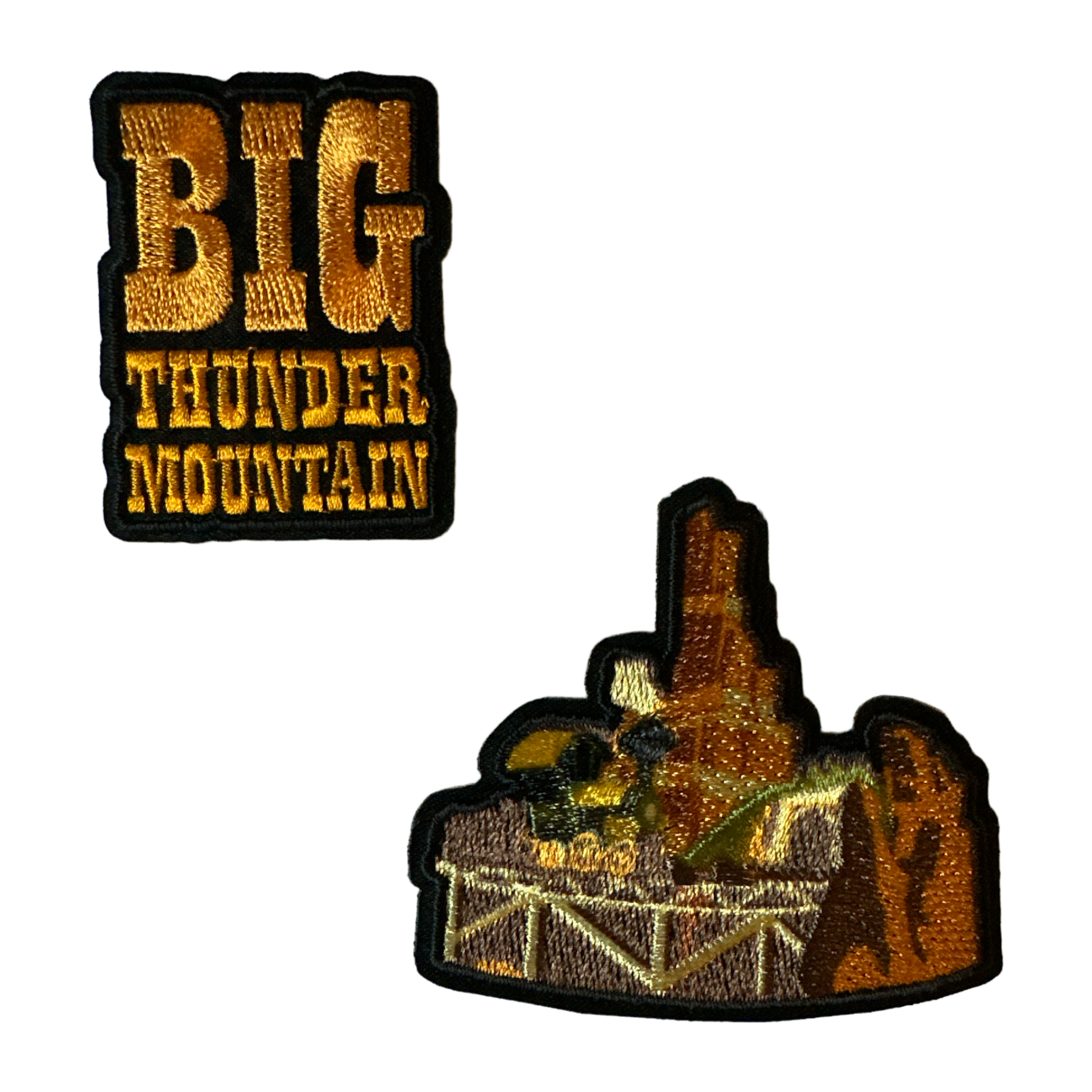 Disney - Big Thunder Mountain : Lot 2 Patchs autocollants