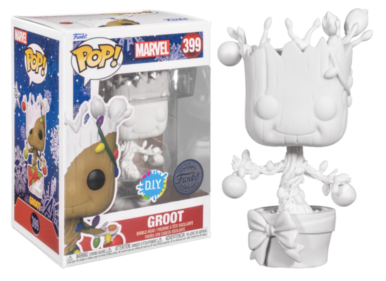 Marvel - Funko Pop N°399 : Groot DIY &quot;Holiday&quot; le palais des goodies