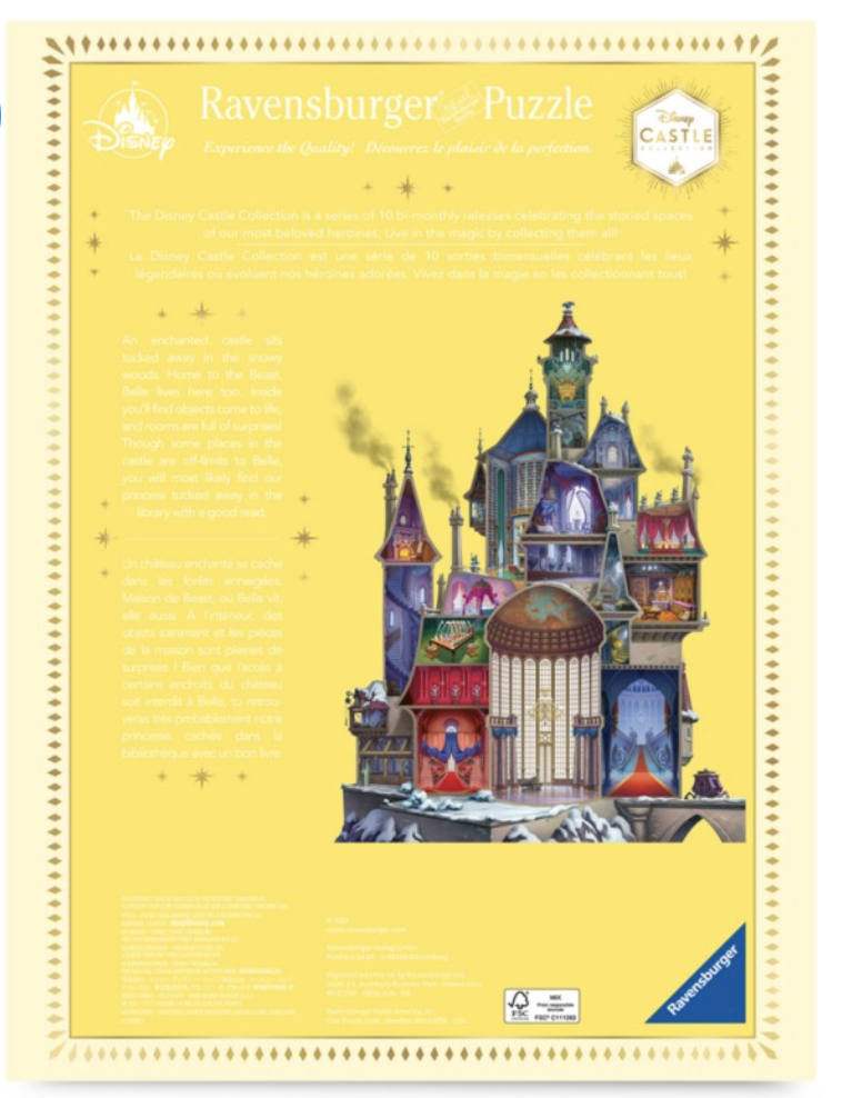 Disney - La Belle et la Bête : Puzzle &quot;Castle Collection&quot; le palais des goodies