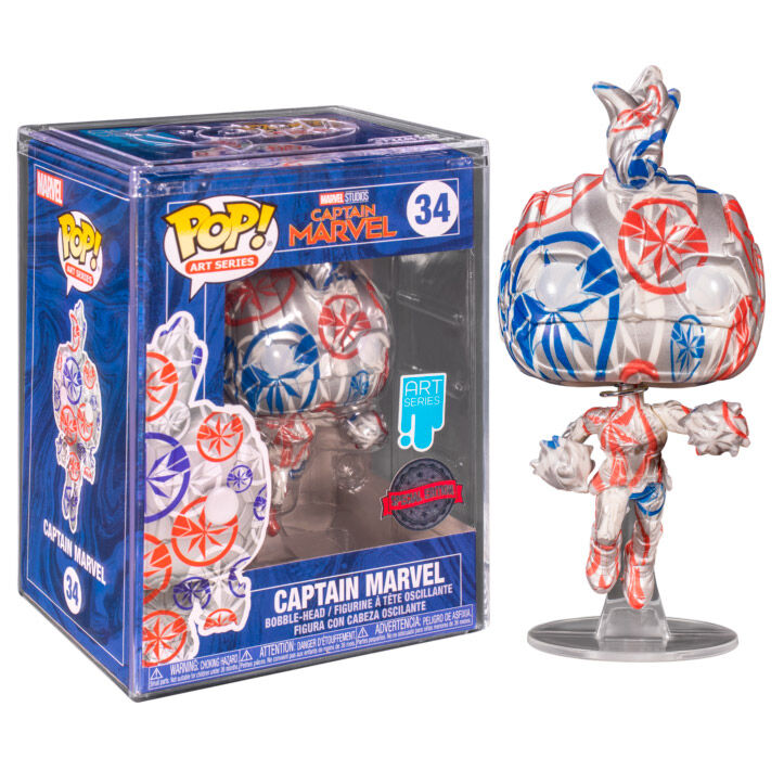 Marvel - Bobble Head Funko Pop N° 34 : Captain Marvel Special Edition