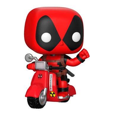 Marvel - Funko Pop Bobble head N°48 : Deadpool en scooter le palais des goodies