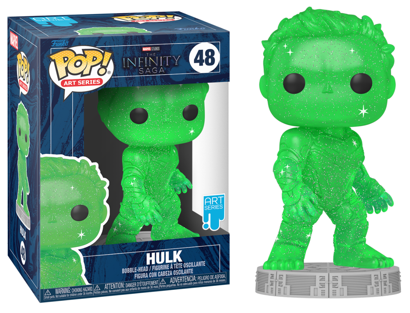 Marvel - Bobble Head Funko Pop N°47 : Hulk &quot;Art Serie&quot; le palais des goodies
