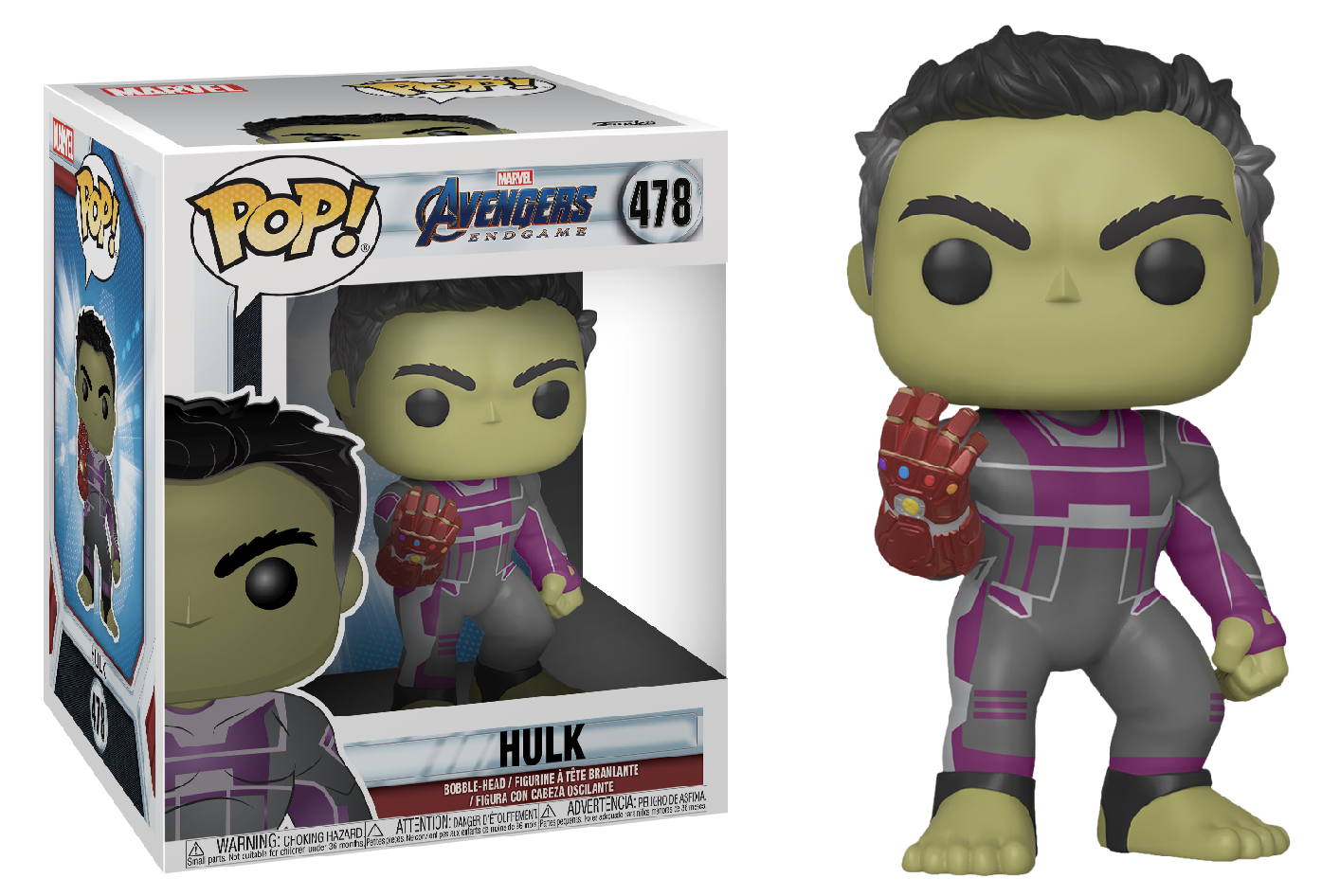 Marvel - Bobble Head Funko Pop N°478 : Hulk