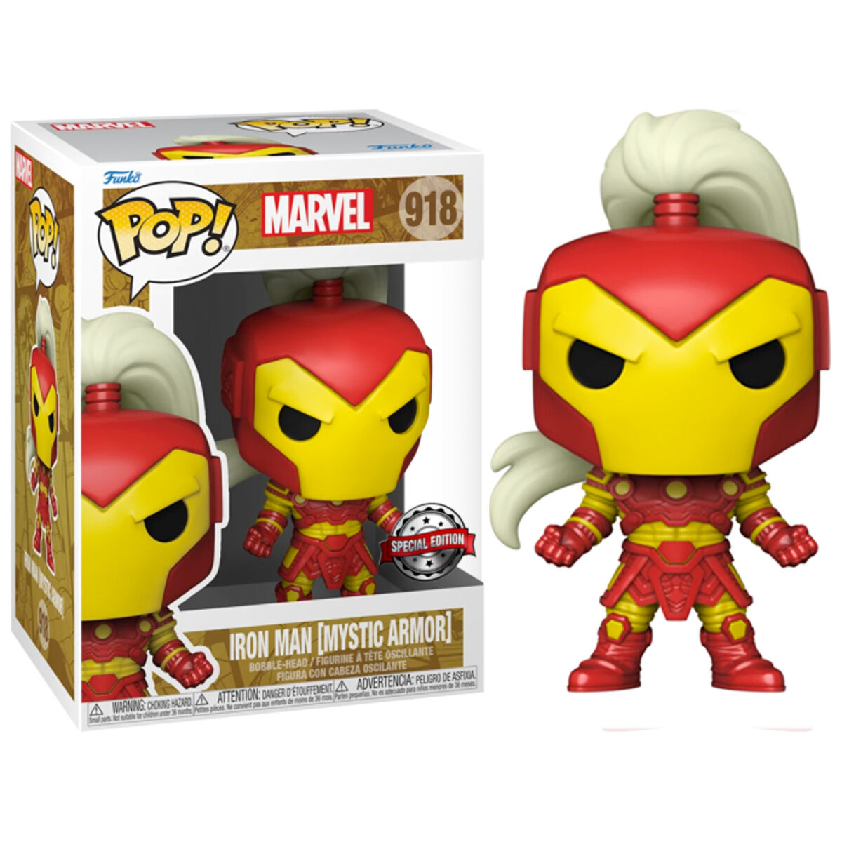 Marvel - Bobble Head Funko Pop N°918 : Iron Man (Mystic Armor) le palais des goodies