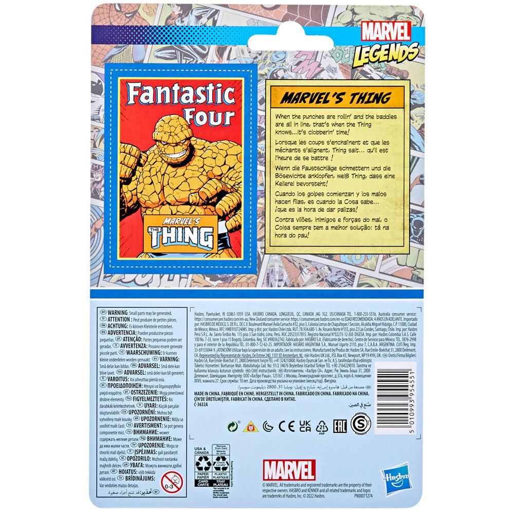 Marvel - Legend Retro Series : Figurine The Thing le palais des goodies