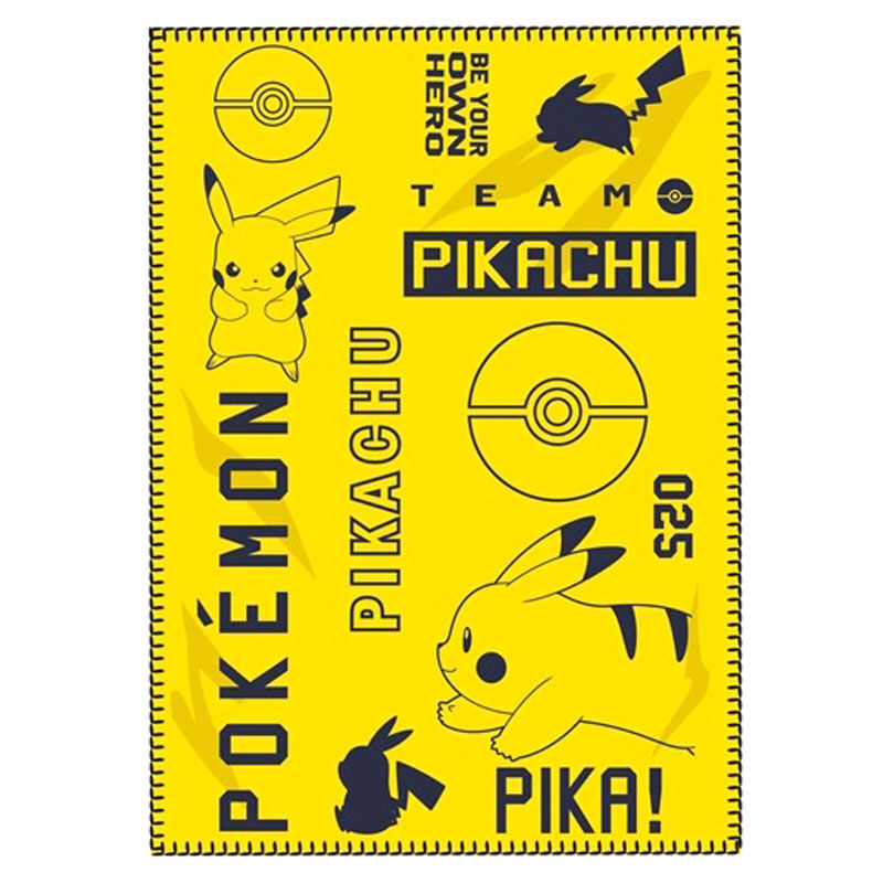 Nintendo - Pokémon : Couverture polaire Pikachu le palais des goodies