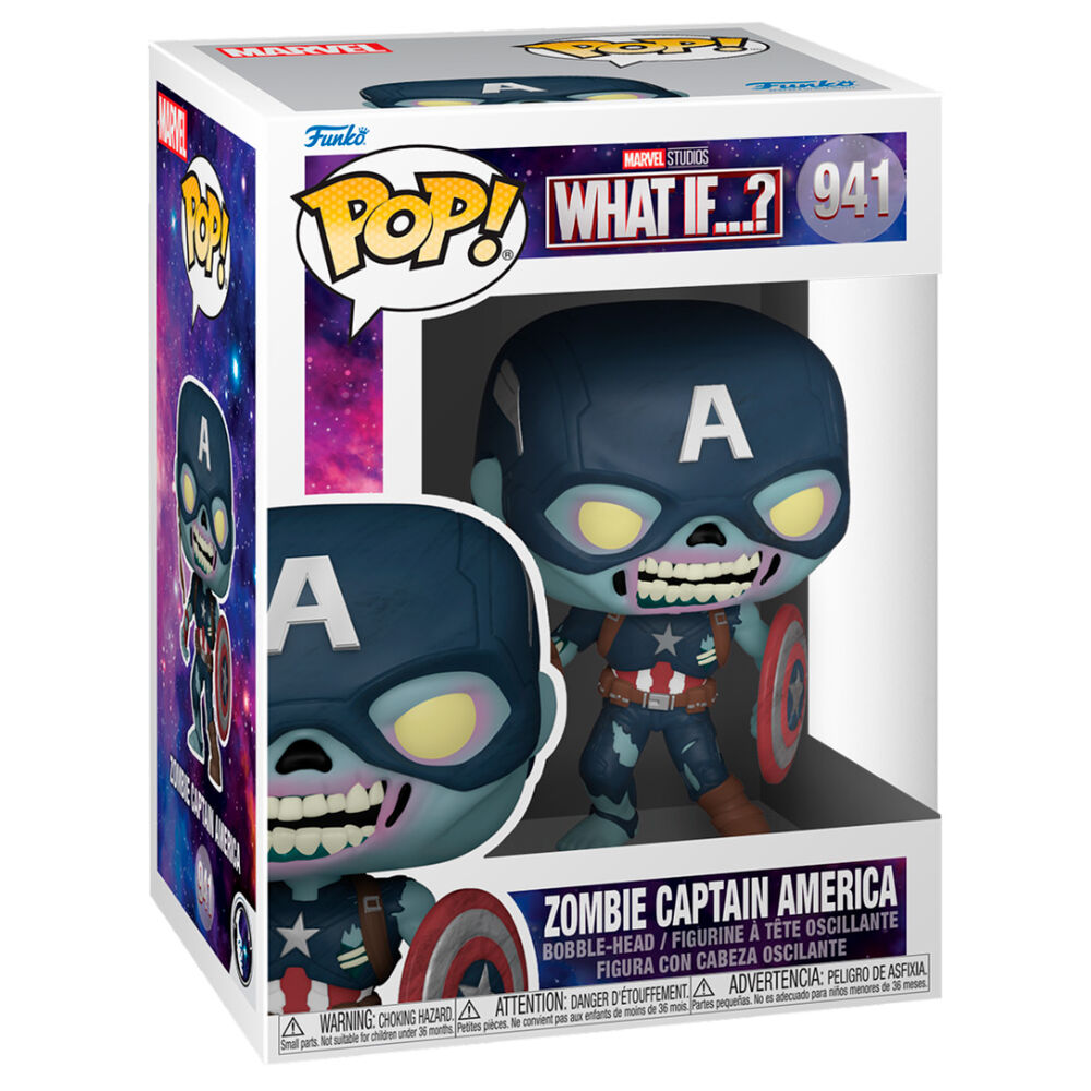 What If...? - Bobble Head Funko Pop N°941 : Zombie Captain America le palais des goodies