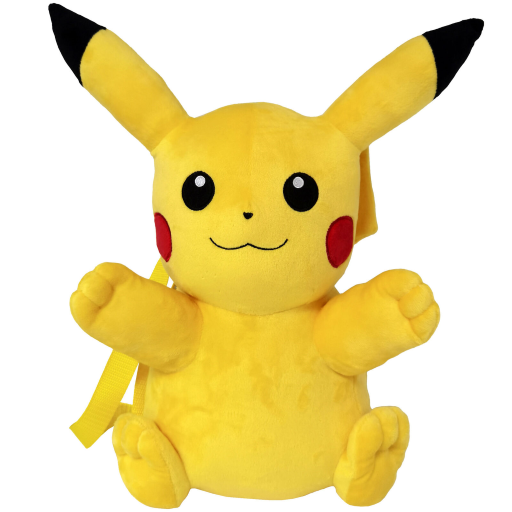 Pokémon - Sac à dos peluche Pikachu