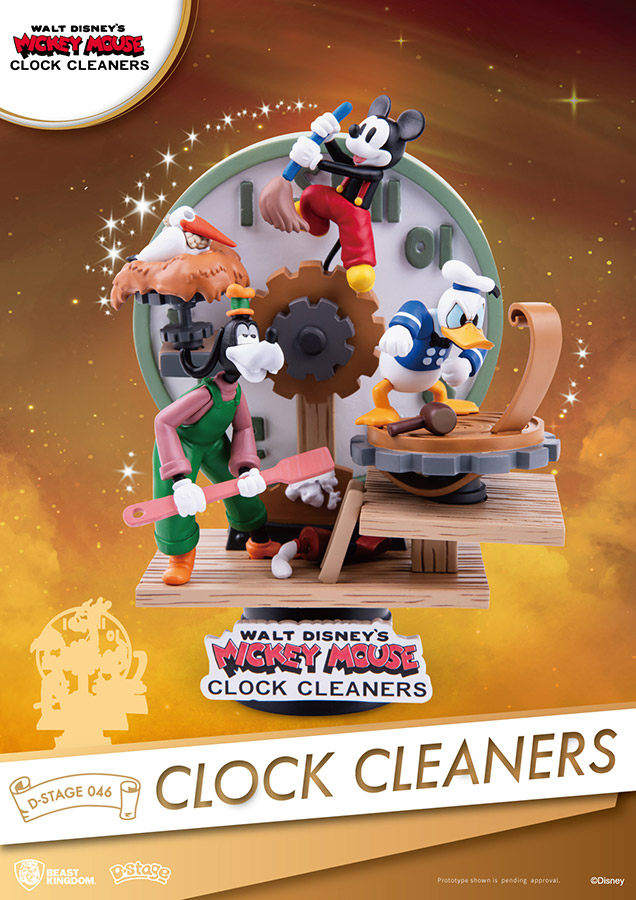 D-STAGE MICKEY MOUSE CLOCK CLEANERS