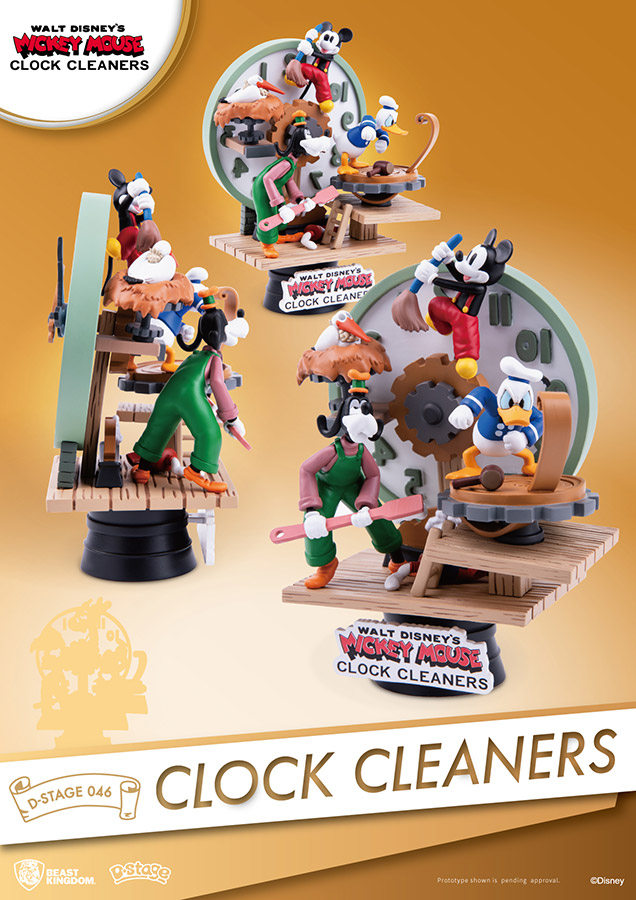 D-STAGE MICKEY MOUSE CLOCK CLEANERS 3