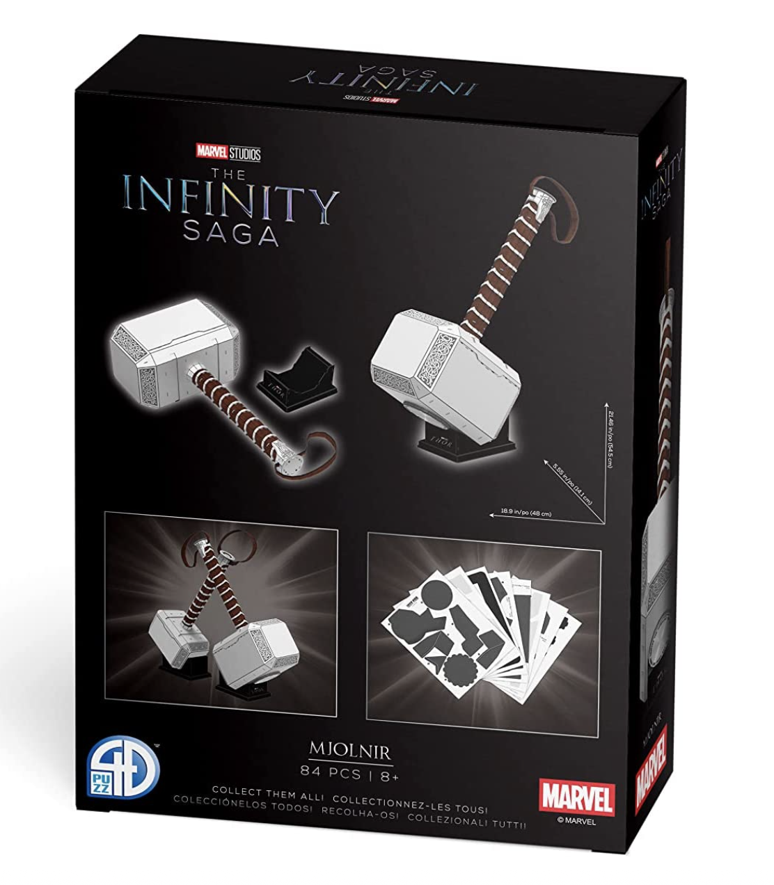 Thor - Marvel Studios : Puzzle 3D Mjolnir &quot;The Infinity Saga&quot; le palai des goodies