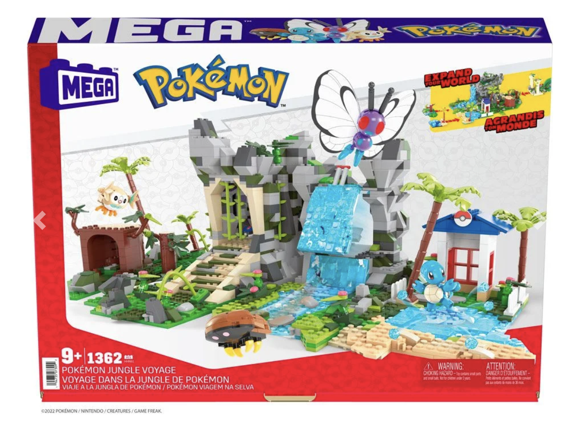 Pokémon - Jeu de construction Mega Construx : Jungle Voyage - le palais des goodies
