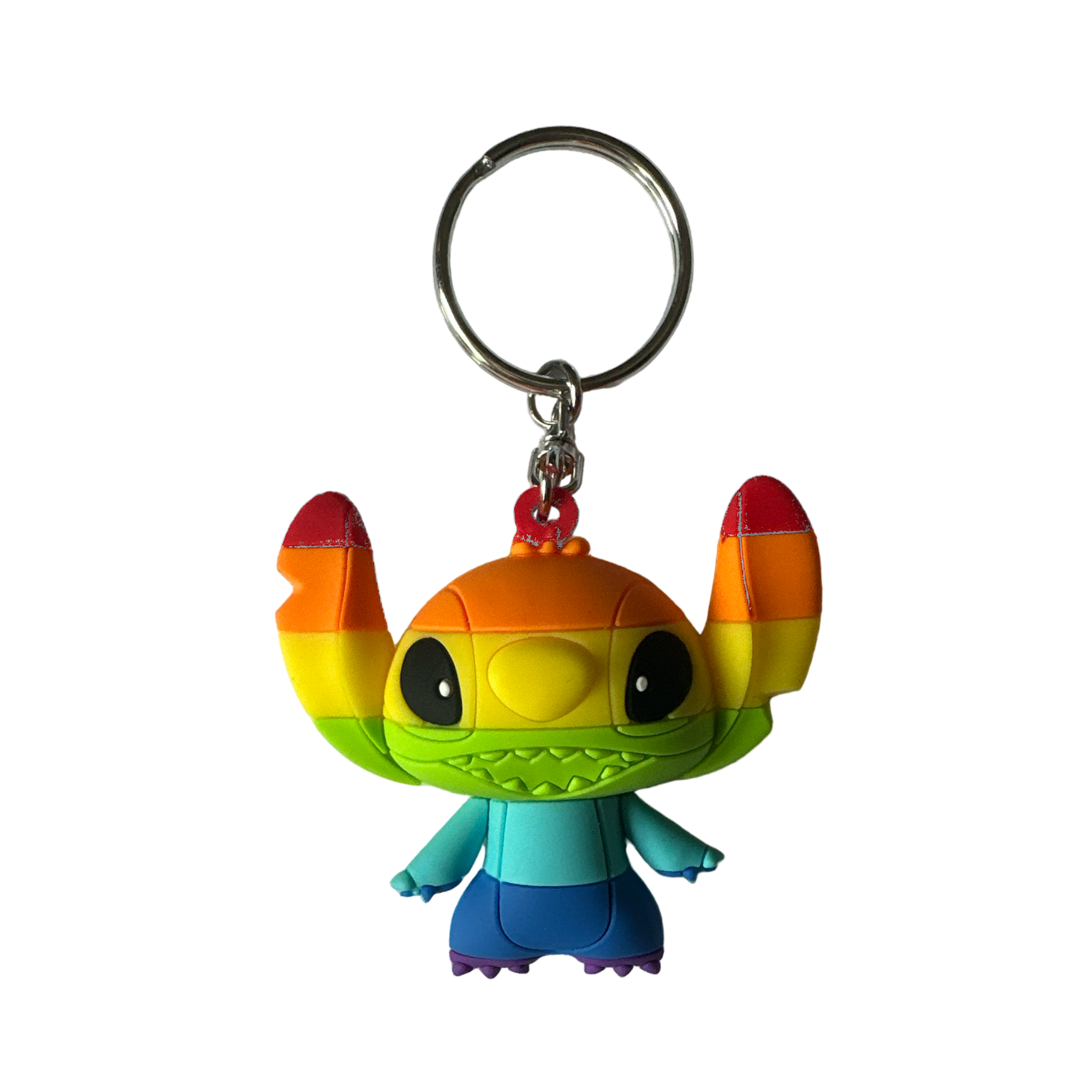 Disney - Lilo et Stitch : Porte-clé rainbow SPVC