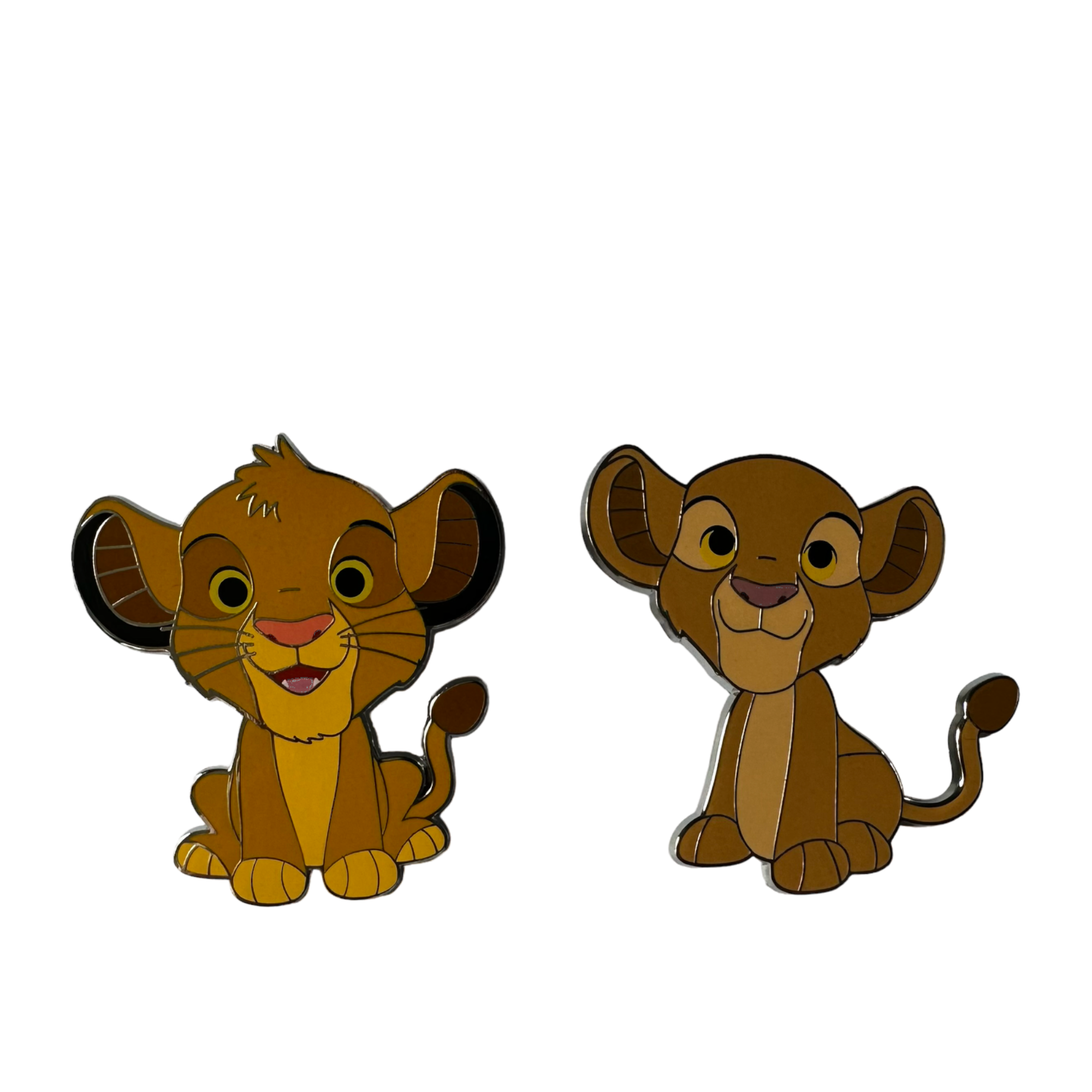 Disney - Le roi lion : Lot de 2 pin’s Simba et Nala OE