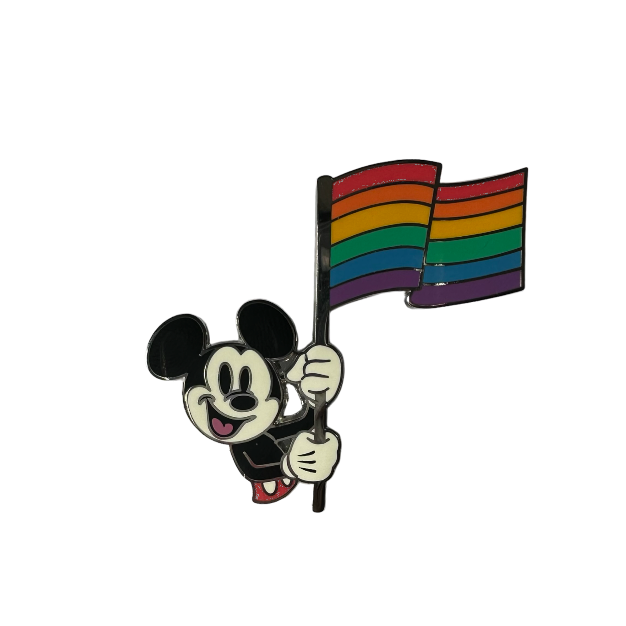 Disney - Mickey Mouse : Pin\'s drapeau rainbow OE