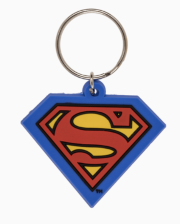 Porte-clés en caoutchouc-DC Logo