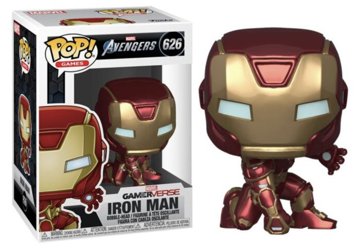 Avengers - Bobble Head Funko Pop N°626 : Iron Man &quot;GamerVerse&quot; - le palais des goodies