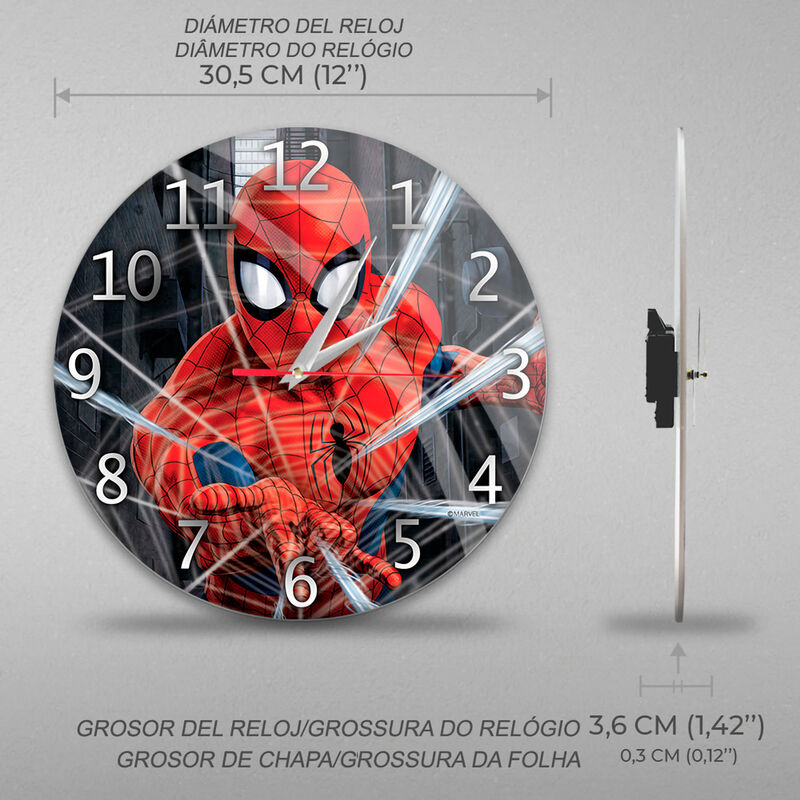 Marvel - Spider-Man : Horloge murale hero - le palais des goodies