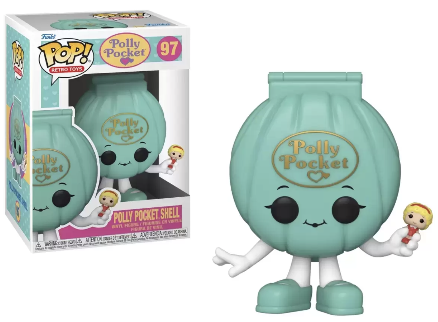 Retro Toys - Funko Pop N°97 : Figurine Polly Pocket Shell - le palais des goodies